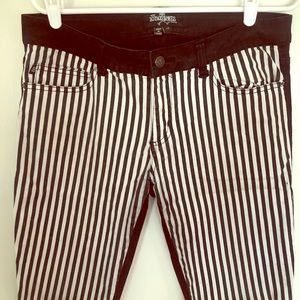 Royal bones striped skinny jeans